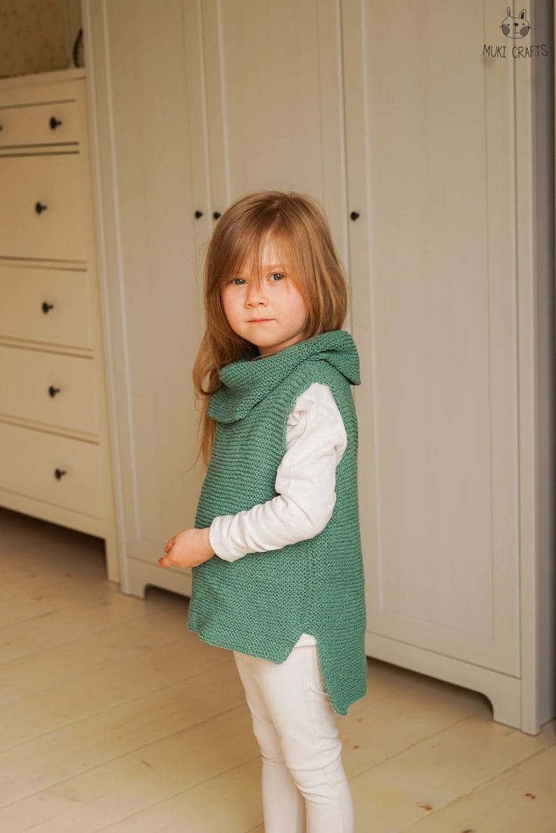 KNITTING PATTERN basic sleeveless turtleneck jumper Margaux x Etsy