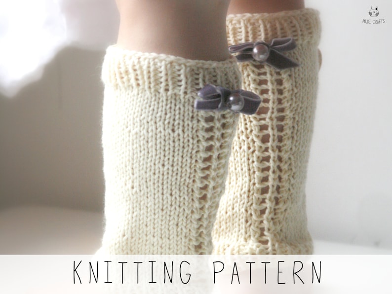 KNITTING PATTERN Easy Leg Warmers X Baby Leg Warmers Knit Etsy