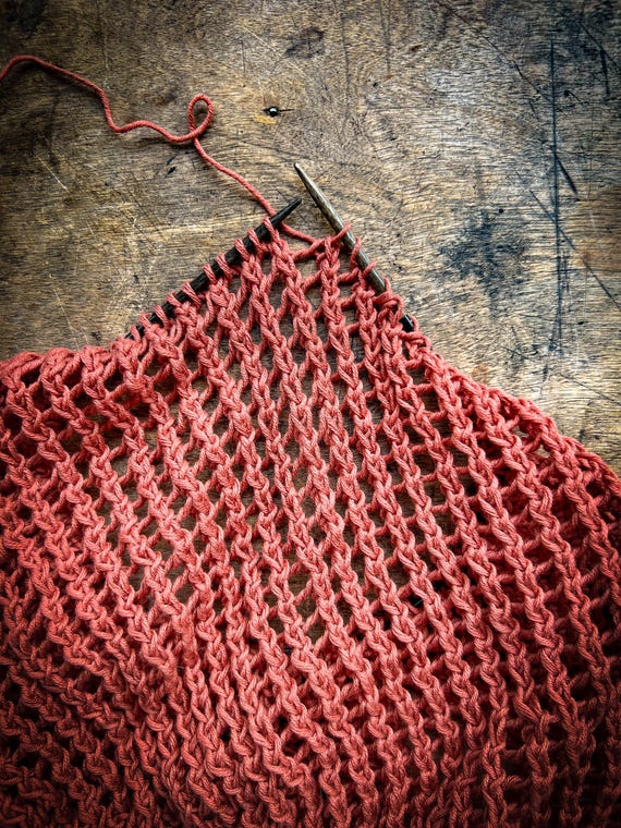 【KOOLOSET】Summer Cutting Mesh Knit saby ORIENTAL NECK L/S MESH KNIT - 5G openwork stitching