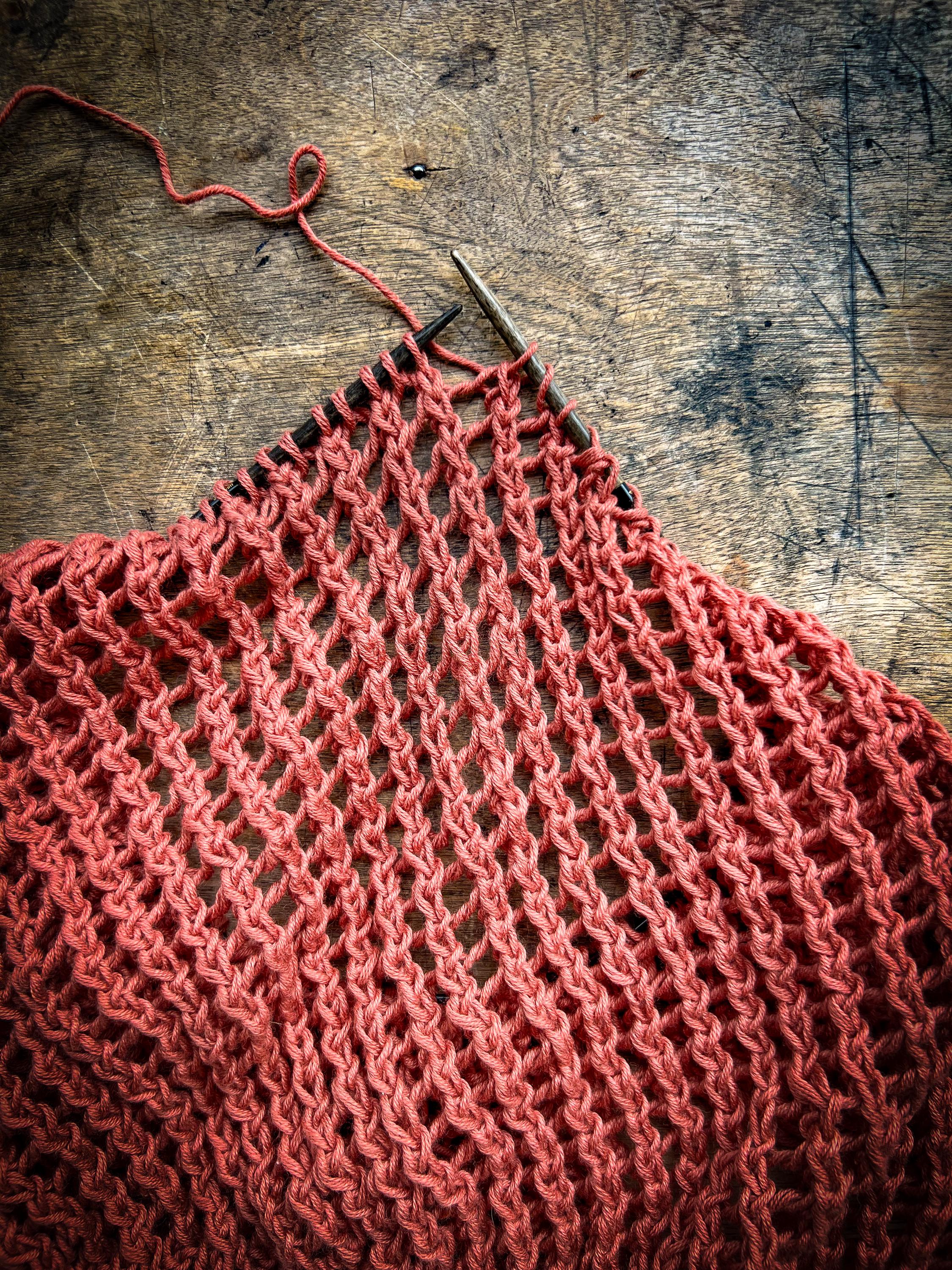 Mesh Top KNITTING PATTERN, Summer Sweater Knit Tee Pdf, Airy Open 