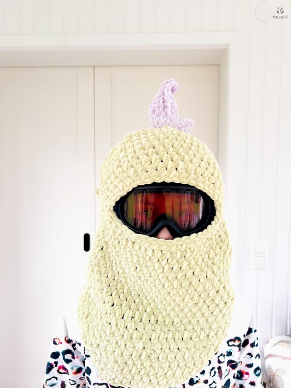 Dragon Ski Helmet Balaclava CROCHET PATTERN Animal Helmet