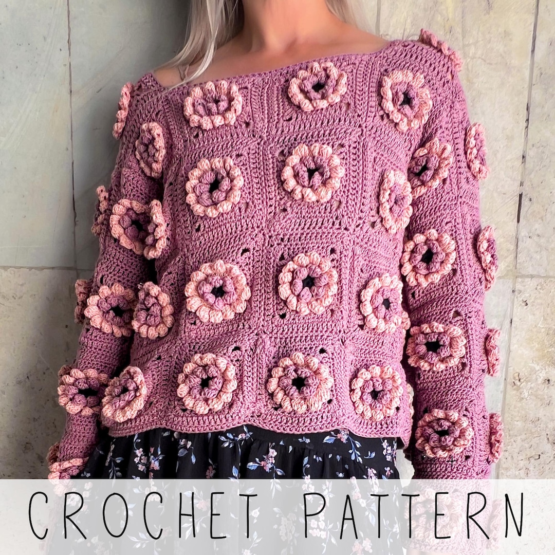 Cuadros Faldas Y Blusas Tejidas A Crochet Hermosa Blusa De Cuadros