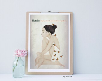 Prints  illustrated "COLLECTION WORDS"