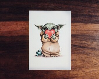 Baby Yoda • Print (A3, A4, A5, A6)