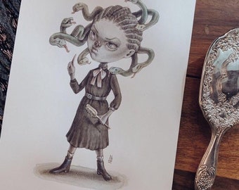 Gorgon / Medusa (Bad Hair Day) • Print (A3, A4, A5, A6)