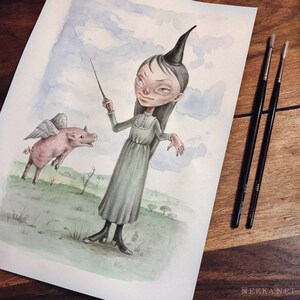 Witch’s Familiar (Poogie & Phoebe) • Print (A3, A4, A5, A6)