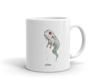Drooling Ghost Bunny • Mug