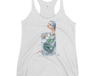 Tiny Mermaid • Women's Racerback Tank