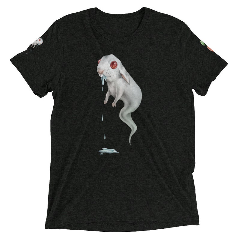 Drooling Ghost Bunny Short sleeve t-shirt image 1