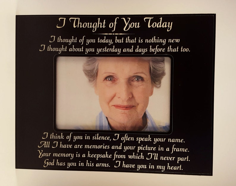 I Thought Of You Today Memorial Frame Image 0