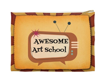 You Can't Get Worse With More Practice!! Art Supply Pouch from Awesome Art School
