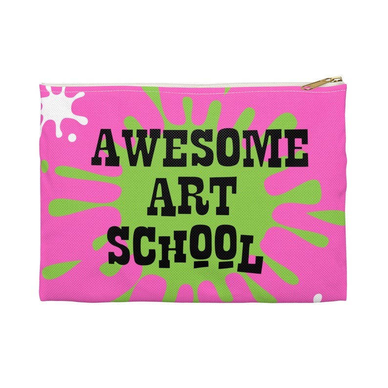 You Can't Get Worse With More Practice Splatter Art Supply Pouch from Awesome Art School image 2