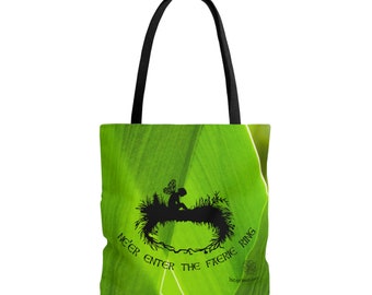 Ne'er Enter the Faerie Ring!!! Tote - Grass Background