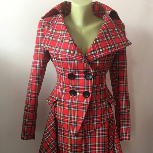Tartan Scottish Royal Stewart Red Plaids Women's Casual Shoes