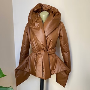 Bcbg velvet deals puffer coat