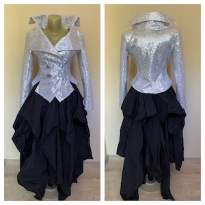 Silver sequin jacket, Womens sequined fitted formal short jacket, Wedding jacket, Sparkle sequin jacket, Silver jacket blazer