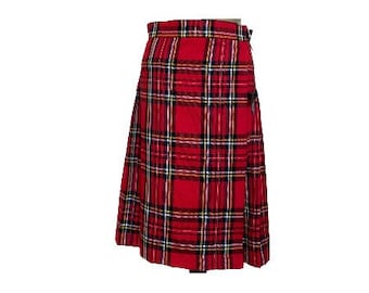 Gonna a scozzese da donna, elasticizzata, linea A, plaid basic, skater, lunghezza al ginocchio, gonna autunnale a vita alta, gonna termica da donna a quadri, a pieghe, A3 - Lilla, 3XL
