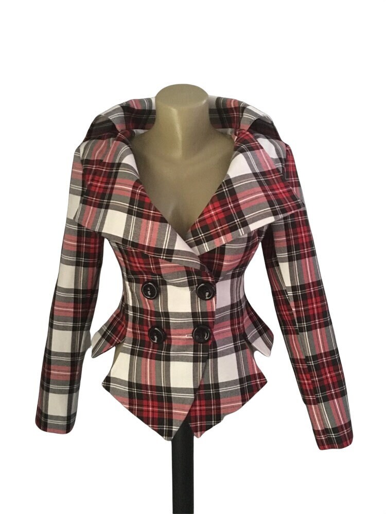 Giacca in shop tartan