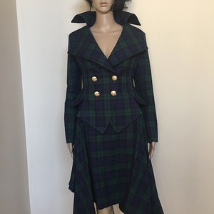 Black Watch Tartan Vintage Tartan Tailored Suit /womens Plaid - Etsy