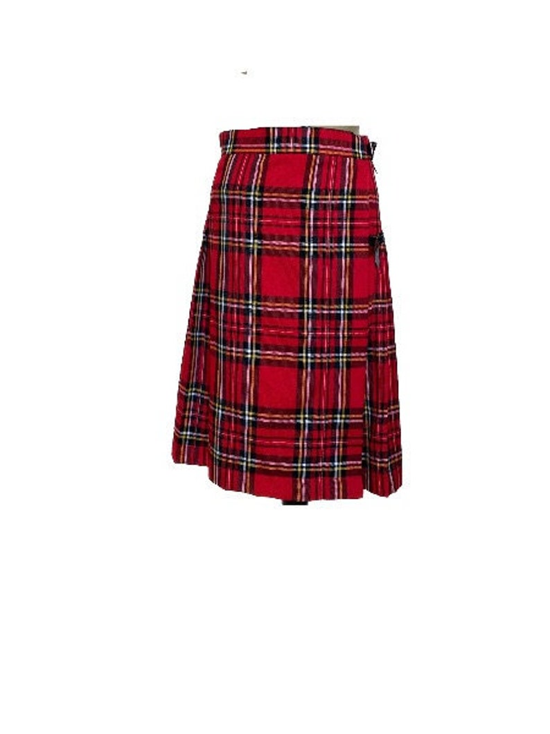 Stewart Royal Tartan Women's Lapel Shirt Dress With Long Sleeve