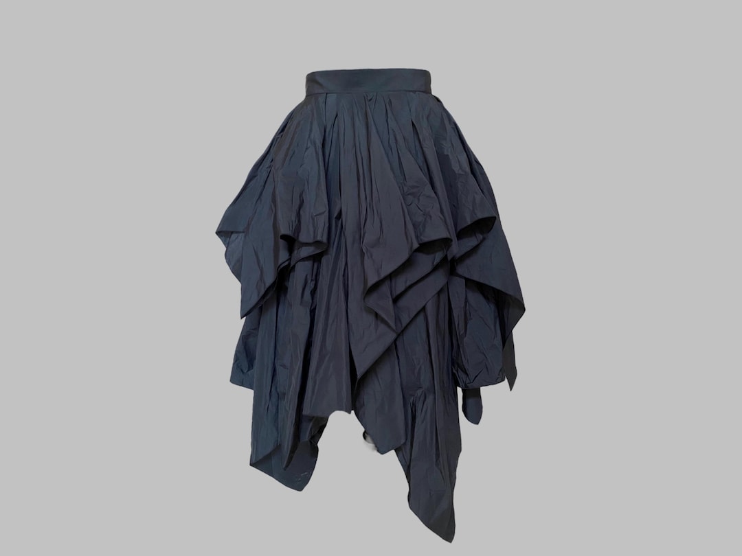 CTE-SK15050610 BLACK TAFFETA SKIRT main image 0