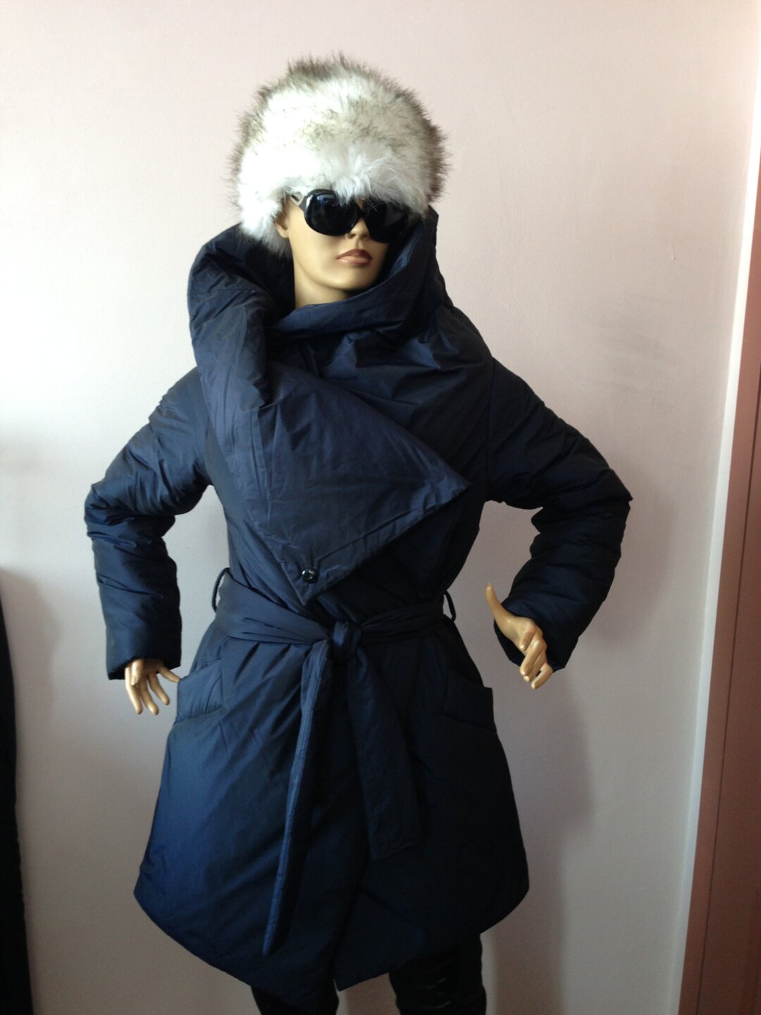 Warm Winter Coat,womens Wrap Down Coat/ Womens Winter Jacket/ Puffer