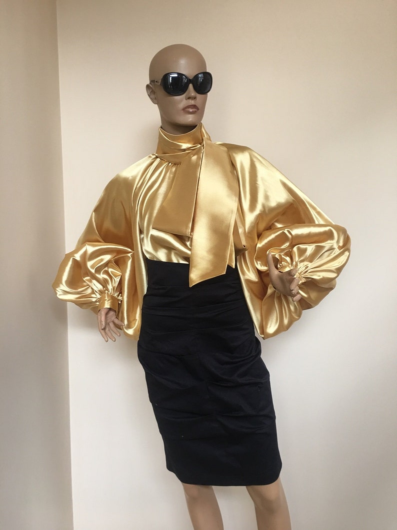gold evening blouses