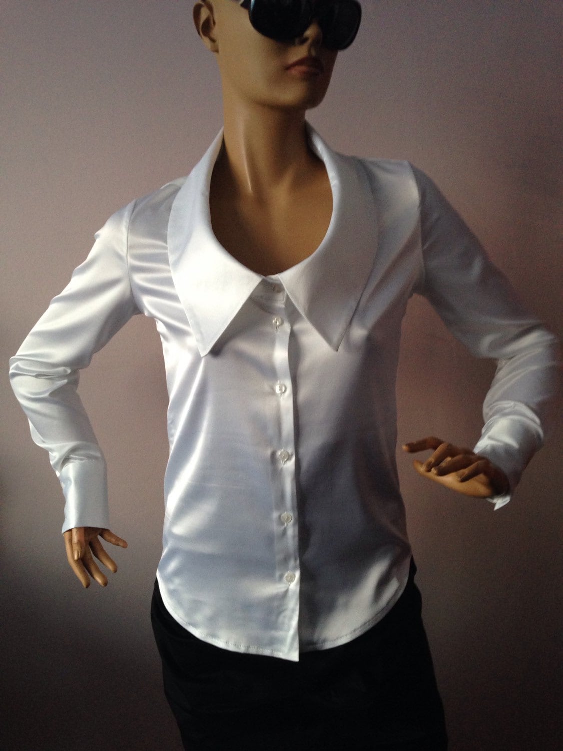 Satin Blouses Etsy UK