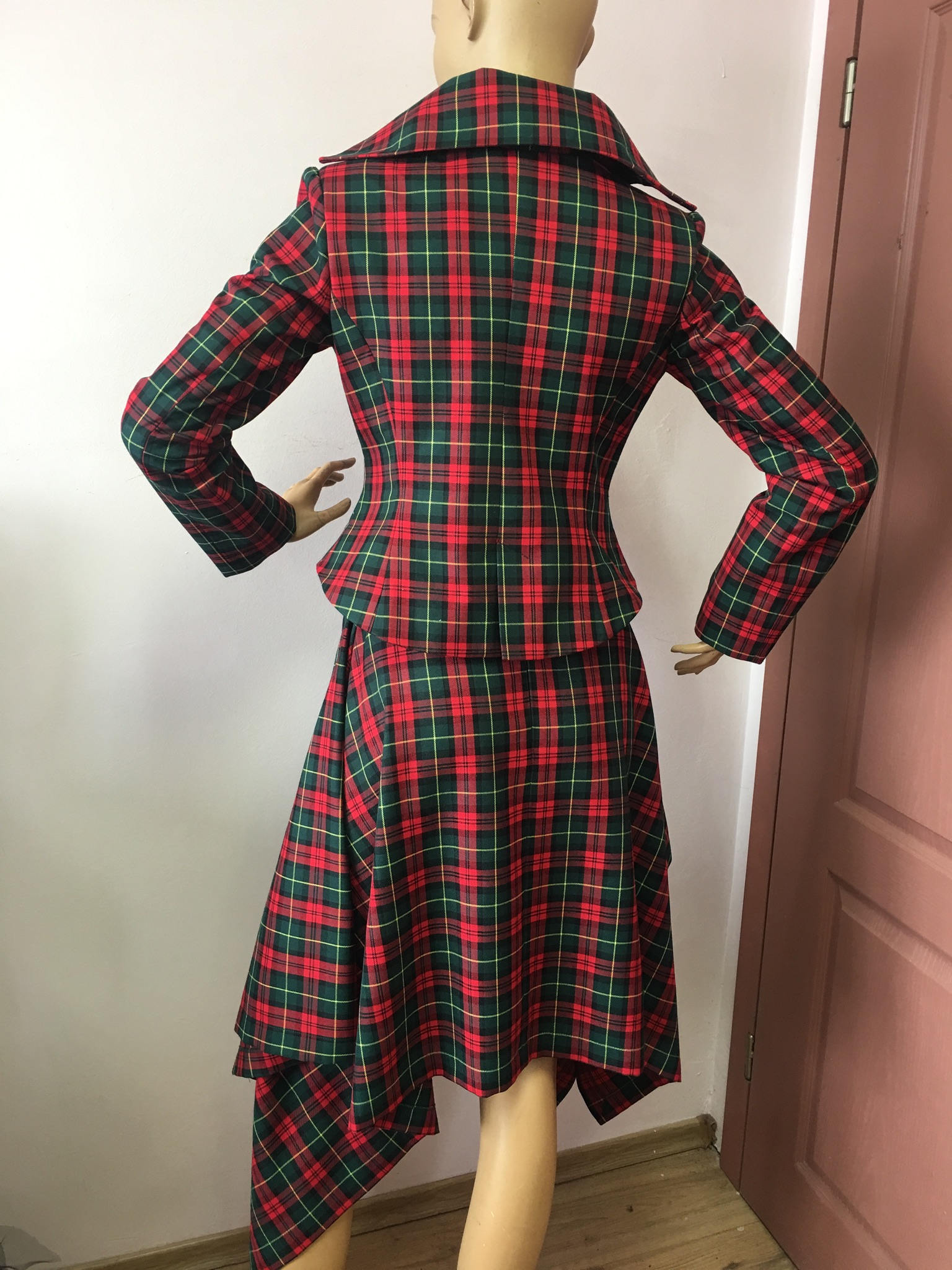 Vintage Tartan Tailored Suit /womens Plaid Jacket// Lady - Etsy UK