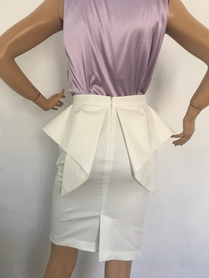 Cotton Formal Pencil Skirt/ Knee Length Tight Skirt/ Office Etsy UK