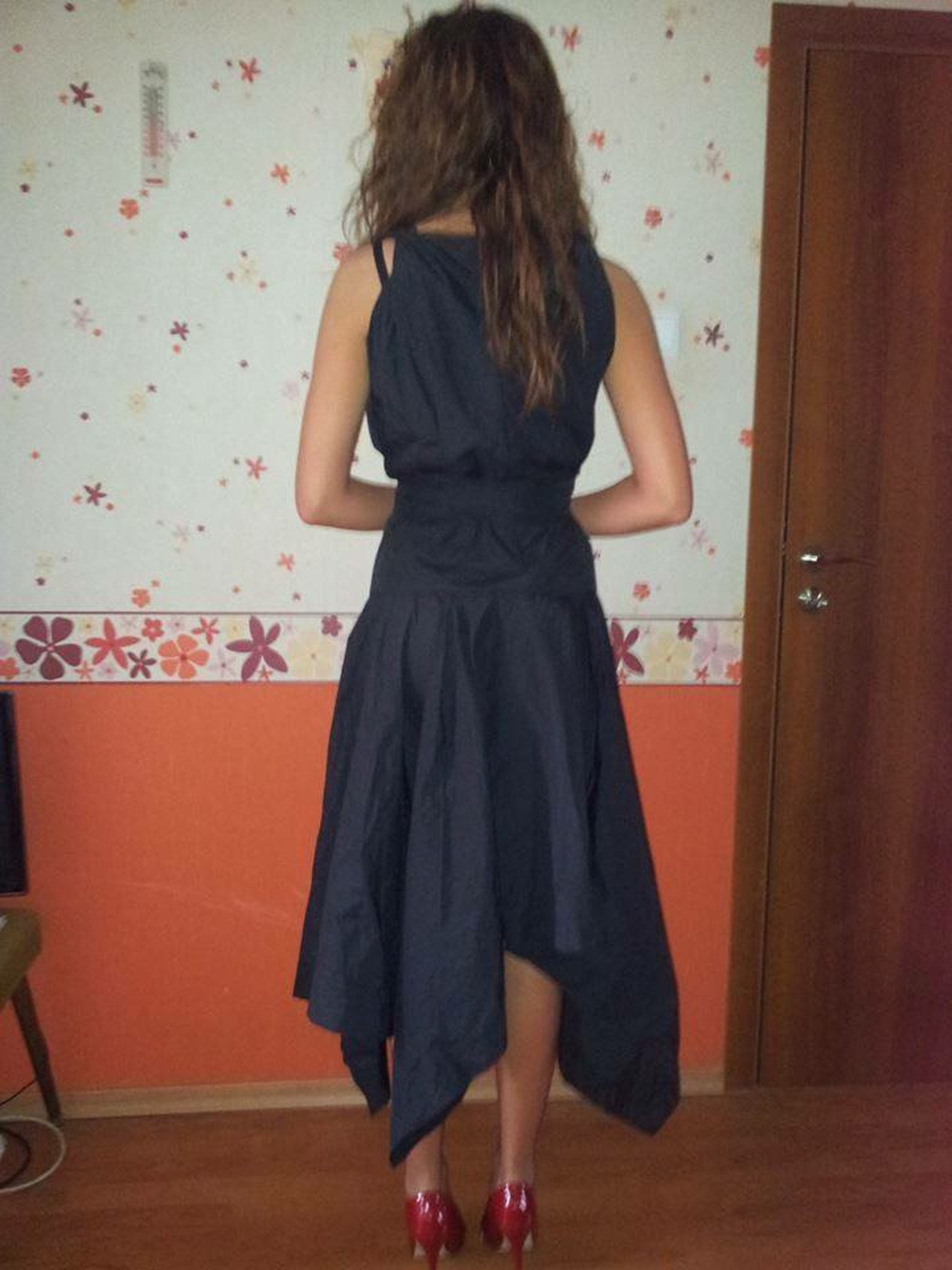 Black Dress, Taffeta Dress, Cocktail Dress, Bridesmaid Dress, Steampunk ...
