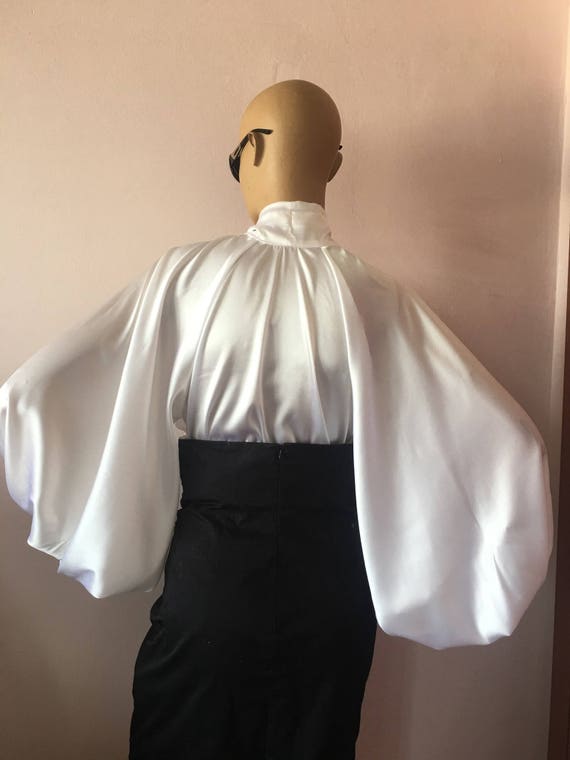 Schleife aus Satin Bluse, formale Damen Satin Bluse weißes cocktail satin Bluse, elegante Damen Bluse, Satin Schleife Shirt Schleife aus Satin Bluse, formale Damen Satin Bluse weißes cocktail satin Bluse, elegante Damen Bluse, Satin Schleife Shirt