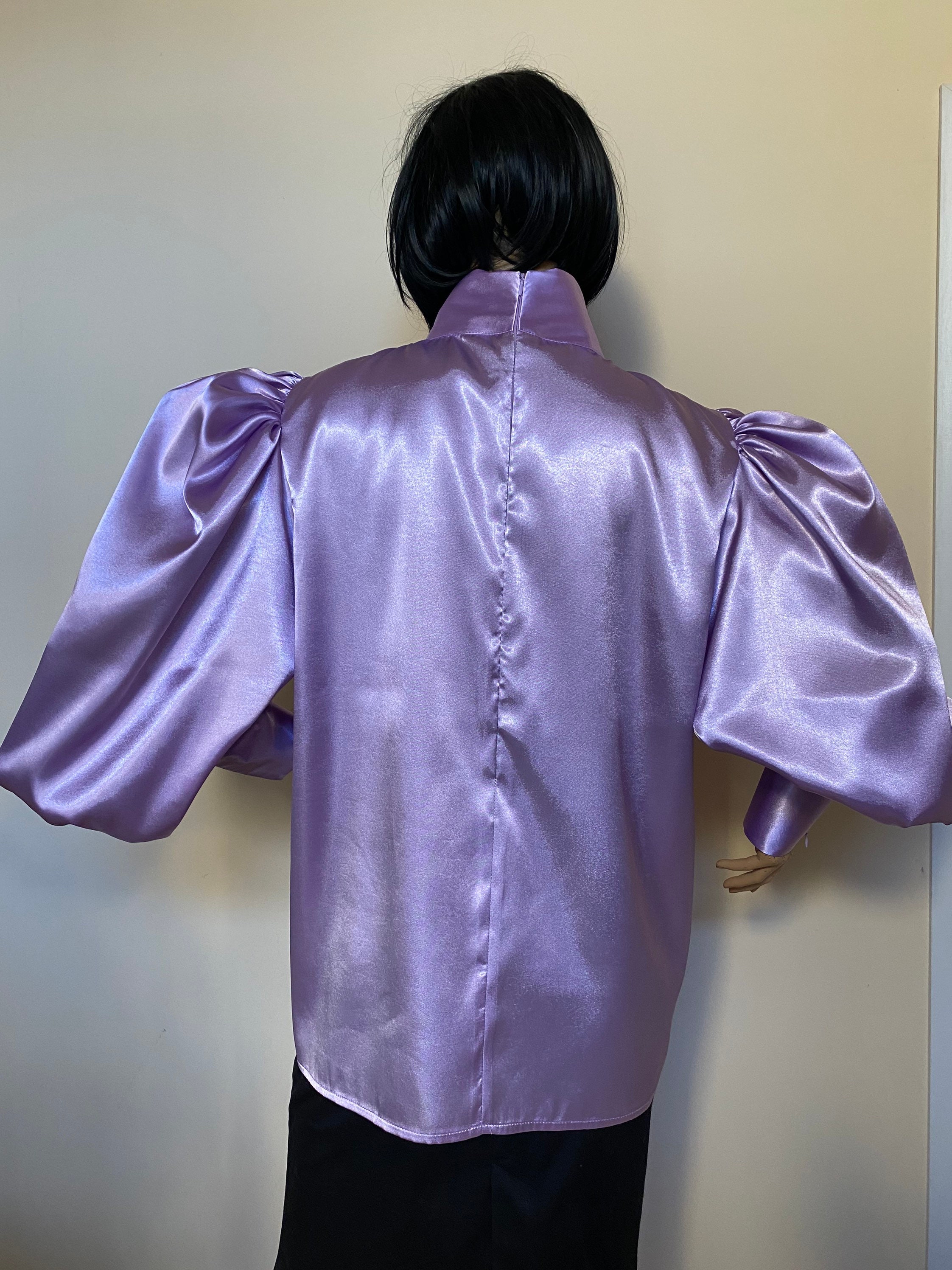 新品FETICO PUFF-SLEEVED COTTON SATIN SHIRT 新品FETICO PUFF-SLEEVED COTTON SATIN SHIRT FETICO】PUFF-SLEEVED