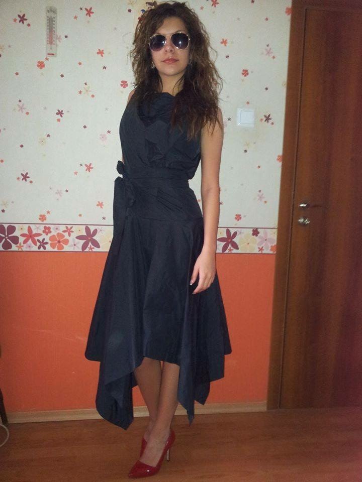 a line midi cocktail dress CLOCOR Casual Dresses for Women 3/4 Sleeve Fit and feature:TRIM Black Wedding Dresses, Gowns Colour:Black Magic