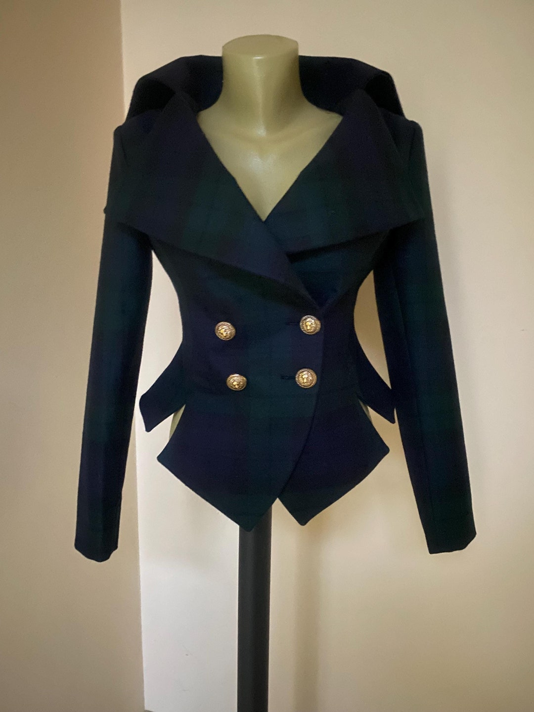 POLY TARTAN HOODED JACKET WOVEN / BRW