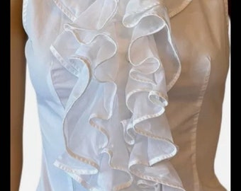 Custom listing for MaryKay blouse in silver satin