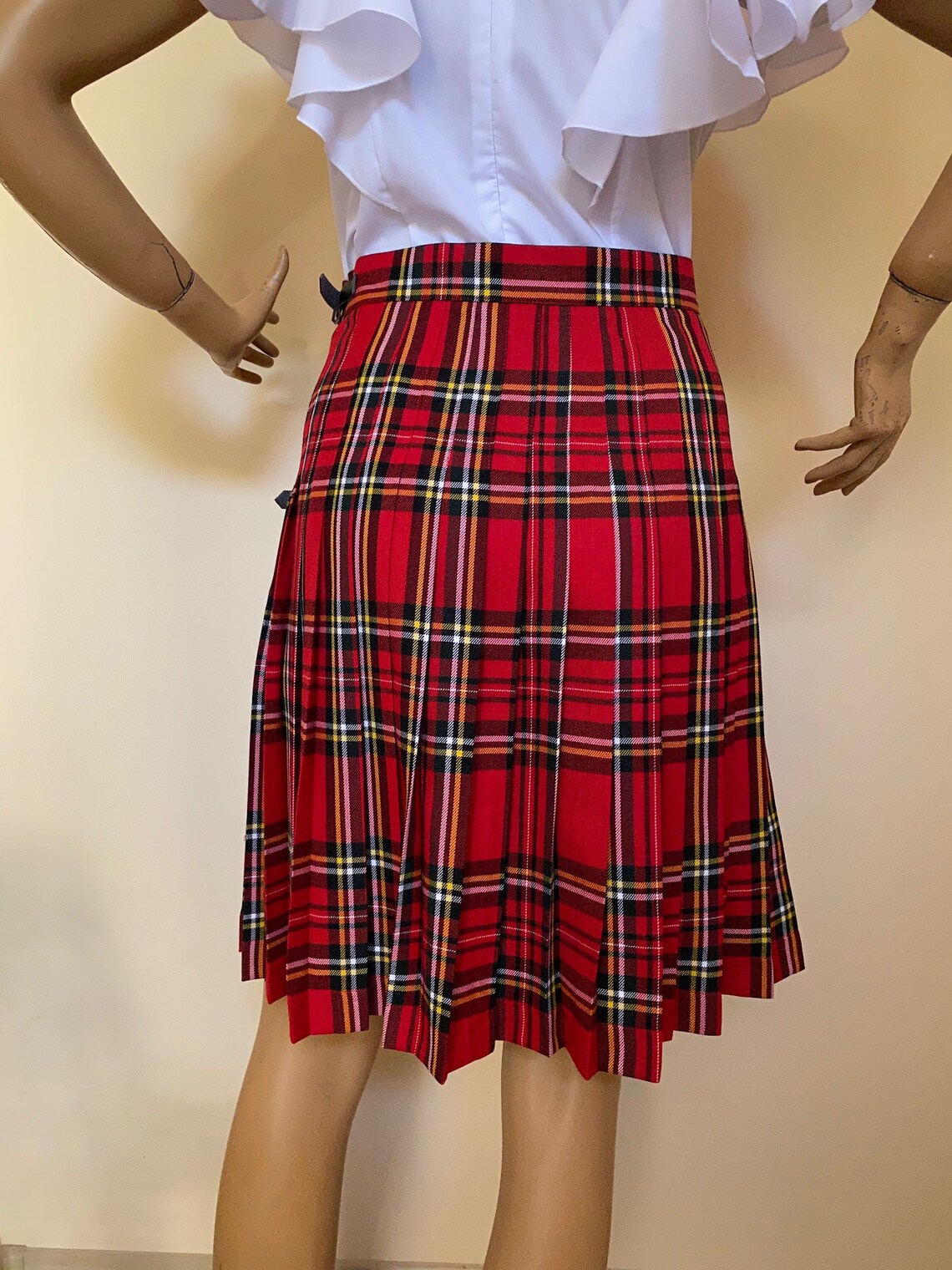 Royal Stewart Tartan Red Plaid Scottish Women's Casual Shoes