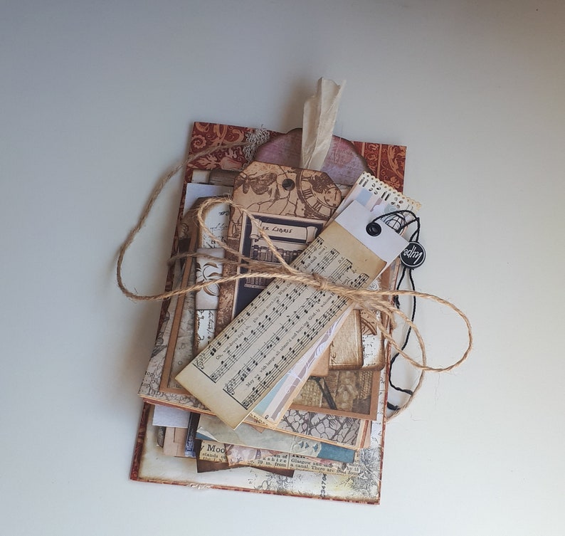 Handmade Ephemera for Junk Journals Pockets Tags Envelopes Etsy UK