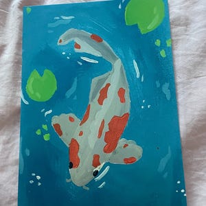 Koi Fish Print A5