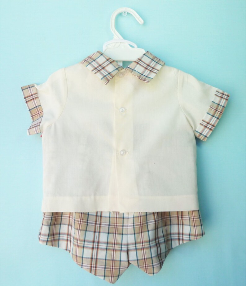 CLEARANCE--Vtg Baby Boy/'s Horse Biting Apple Shorts Set by Sugar Pops 9 Months