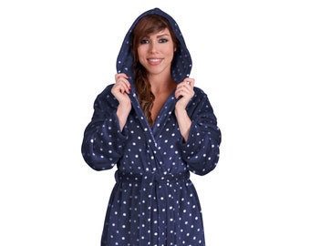 Long Hooded Robe Super Lux Super Mink Long Hoodie Robe Plus Sizes Available. Warm Bathrobe