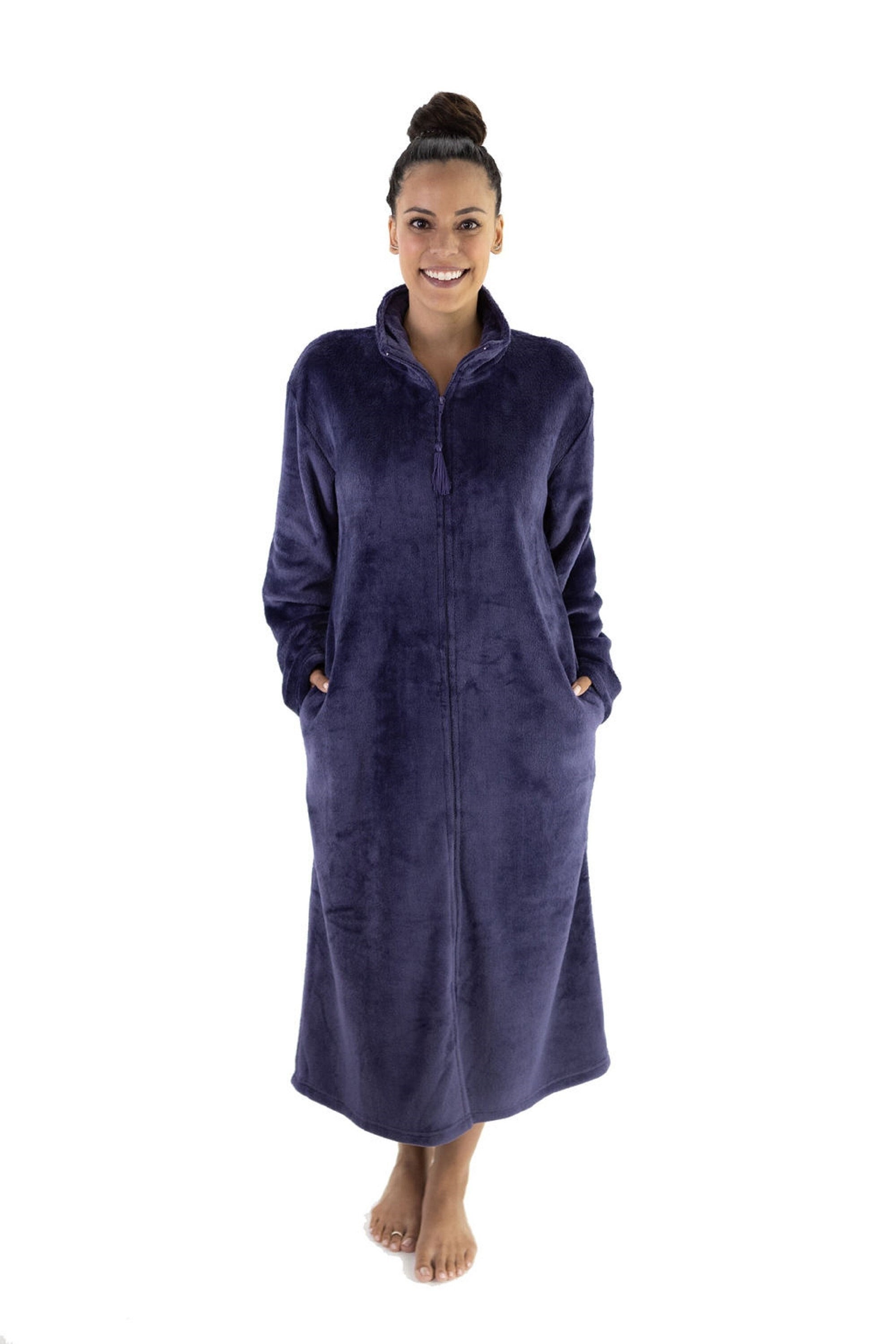 Slenderella zip up dressing gown | Country Collection