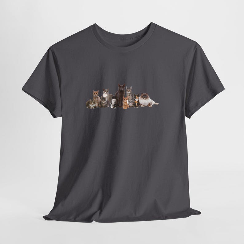 クールキャットジェイドTシャツ、ユニセックスTシャツ、厚手のコットンシャツ、猫好きへのギフト、ユニークなグラフィックTシャツ 画像 3