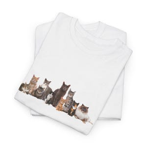 クールキャットジェイドTシャツ、ユニセックスTシャツ、厚手のコットンシャツ、猫好きへのギフト、ユニークなグラフィックTシャツ 画像 7