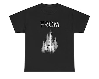 FROM TV Show Unisex Tee, Forest Scary Graphic Shirt, Spooky Fan Gift, Creepy TV Show Fan Top, Vintage Retro Apparel