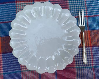 Inspired by 18th & 19th Century Designs ~ Artisanal Old World French Charm, Astier de Villatte 1 Marguerite Scalloped Dinner Plate