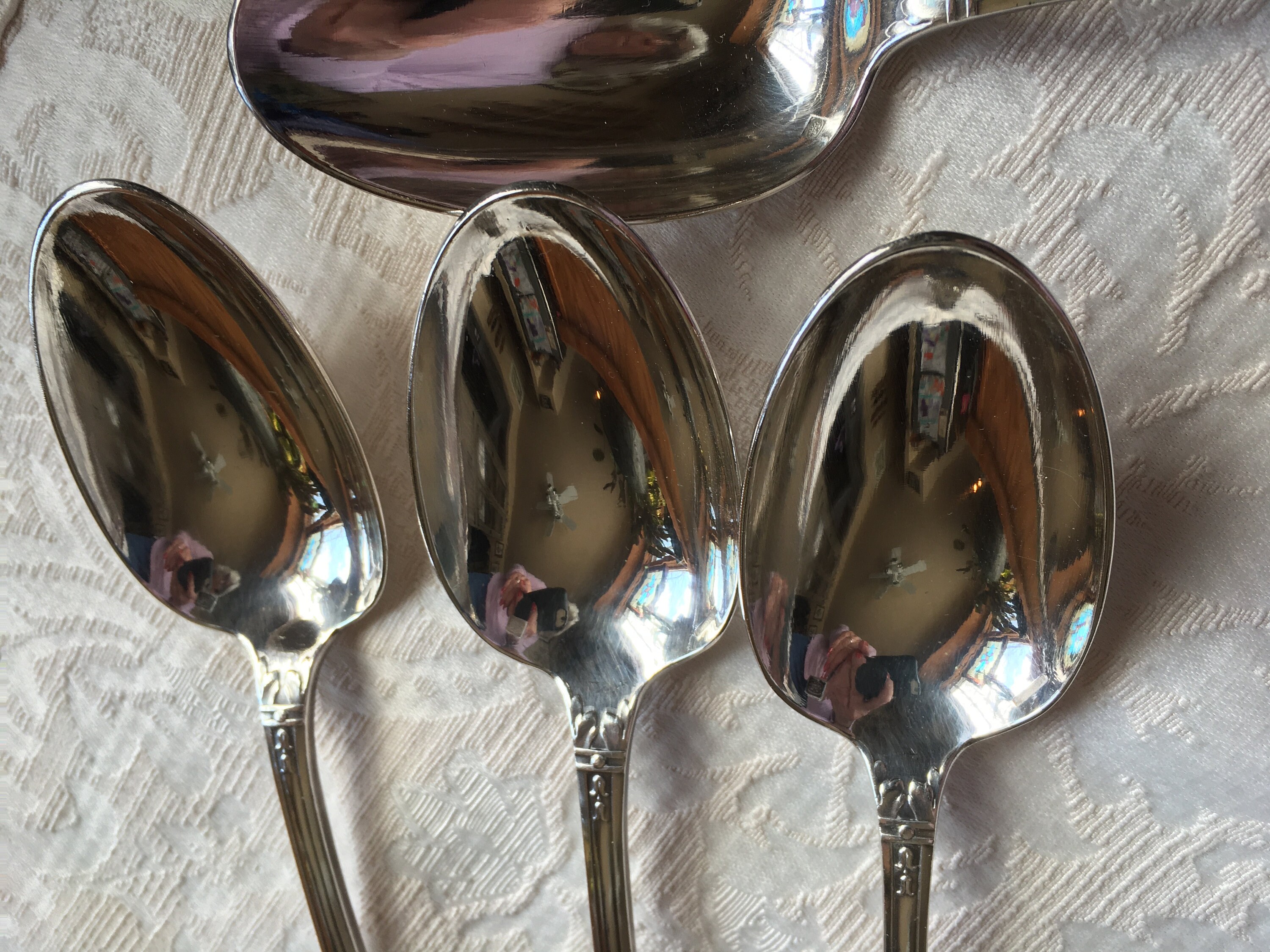 Christofle Antique Silver Plate Marie Antoinette Louis XVI Style