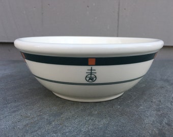 Buffalo Pottery Roycroft Inn (Single R Logo) Geometric China Pattern, 6" Cereal Bowl - Designer Dard Hunter, Aurora, NY, Priced per Bowl