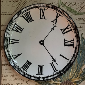 Vente par assiette ~ John Derian & marque parisienne Astier de Villatte Collaboration cadran ou montre Assiette à dessert de 20 cm (20 cm) Assiette à Dessert Montre