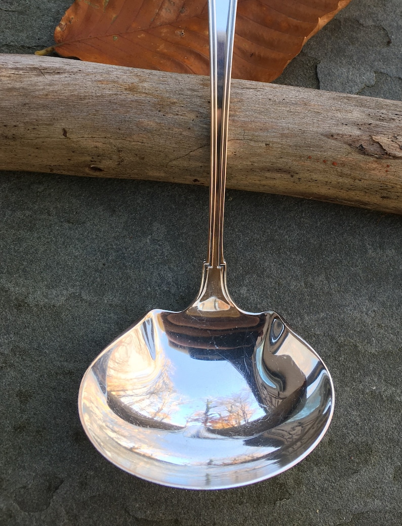 Vintage Sterling Silver Gravy Ladle Etruscan Pattern Etsy